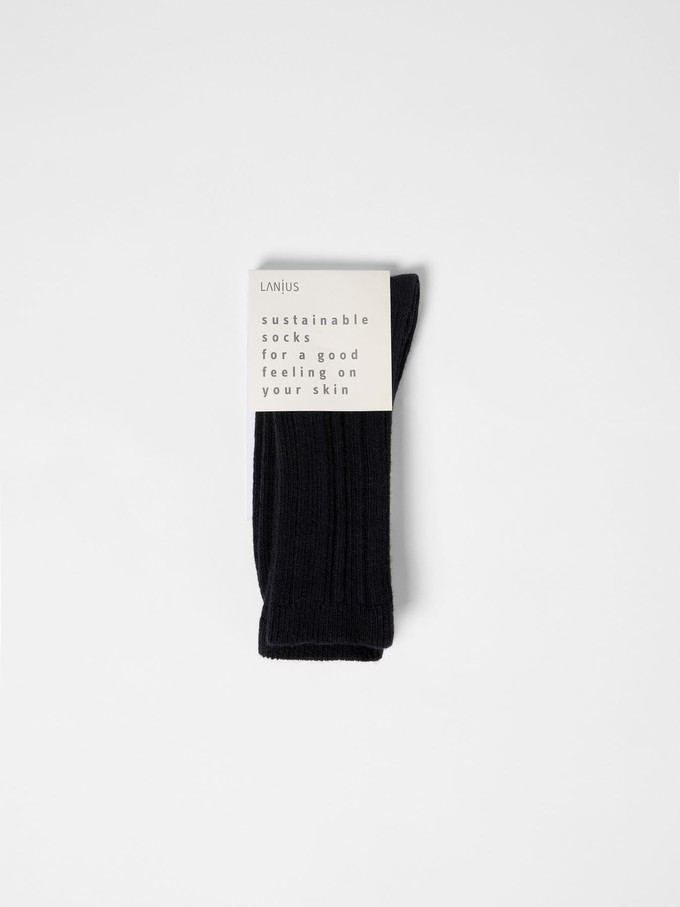 Ribbed knit socks (GOTS) from LANIUS