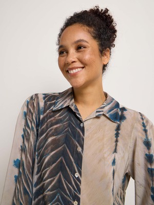 Silk blouse print Tabu from LANIUS