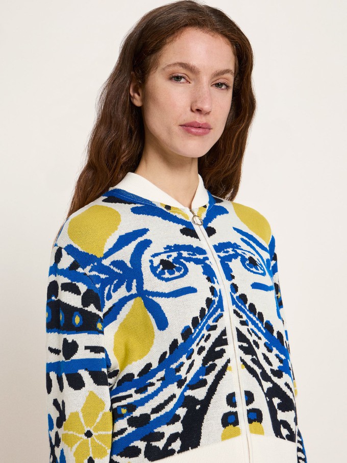 Jacquard cardigan (GOTS) from LANIUS