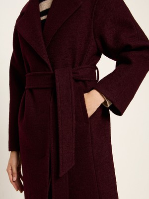 boiled wool coat with lapels (GOTS) from LANIUS