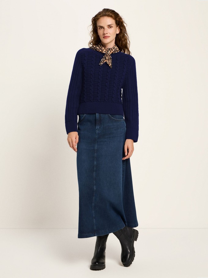 Cable-knit sweater (GOTS) from LANIUS