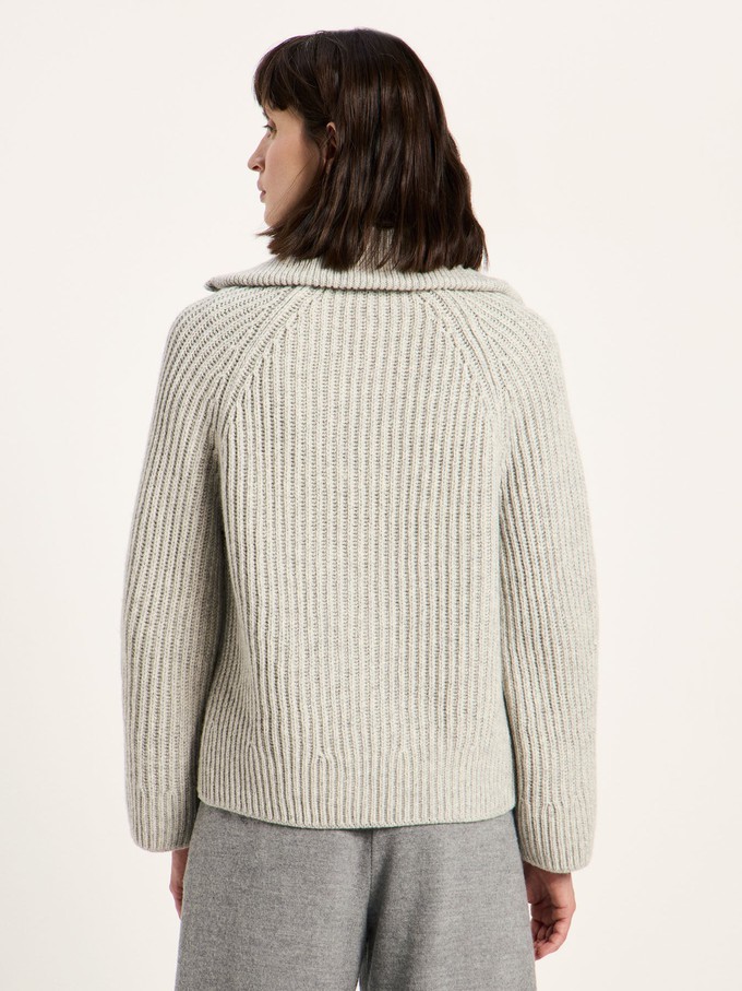 Ribbed cardigan (GOTS) from LANIUS