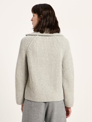 Ribbed cardigan (GOTS) from LANIUS