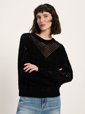 Openwork knit sweater (GOTS) from LANIUS