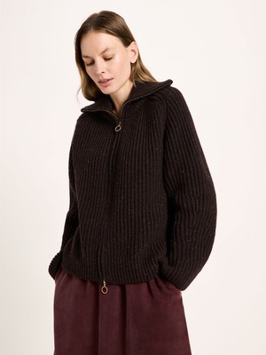 Rib-knit Cardigan (GOTS) from LANIUS