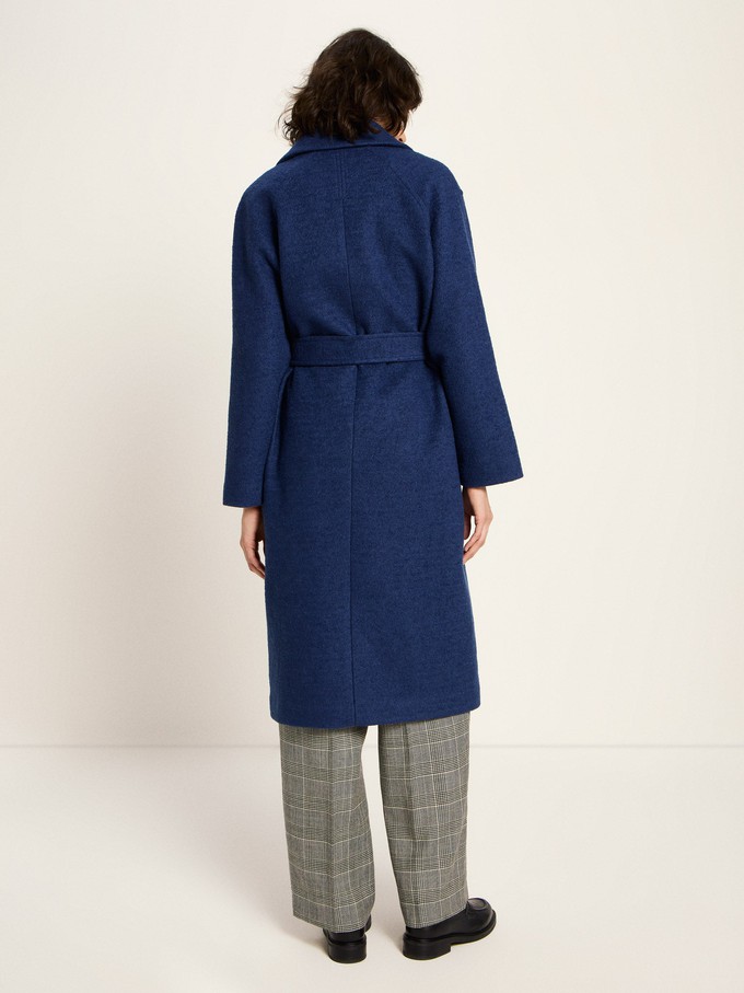 boiled wool coat with lapels (GOTS) from LANIUS