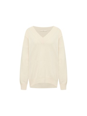 V-neck sweater (GOTS) from LANIUS