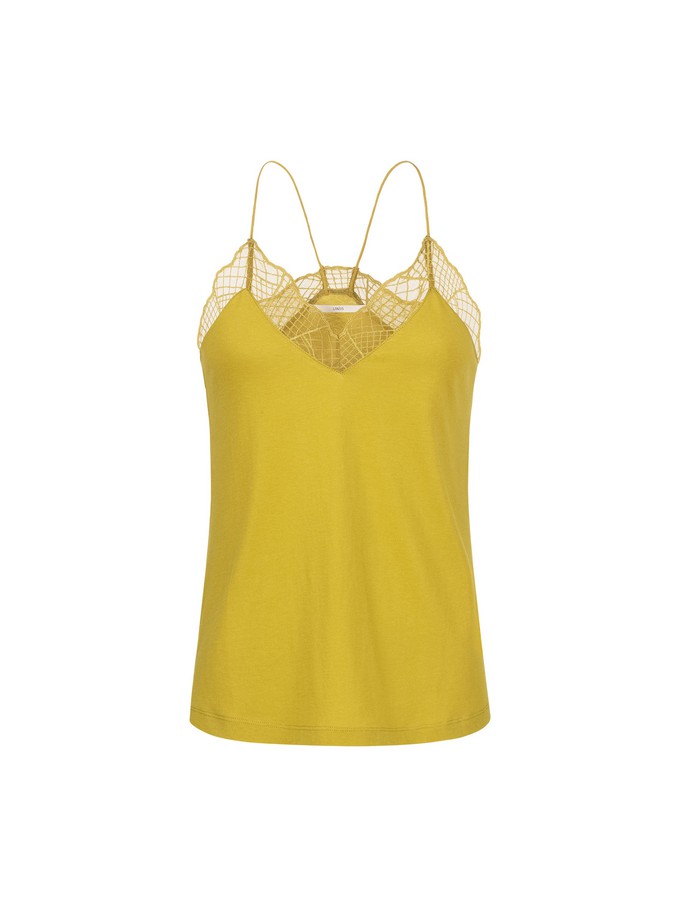 Top with graphic lace from LANIUS
