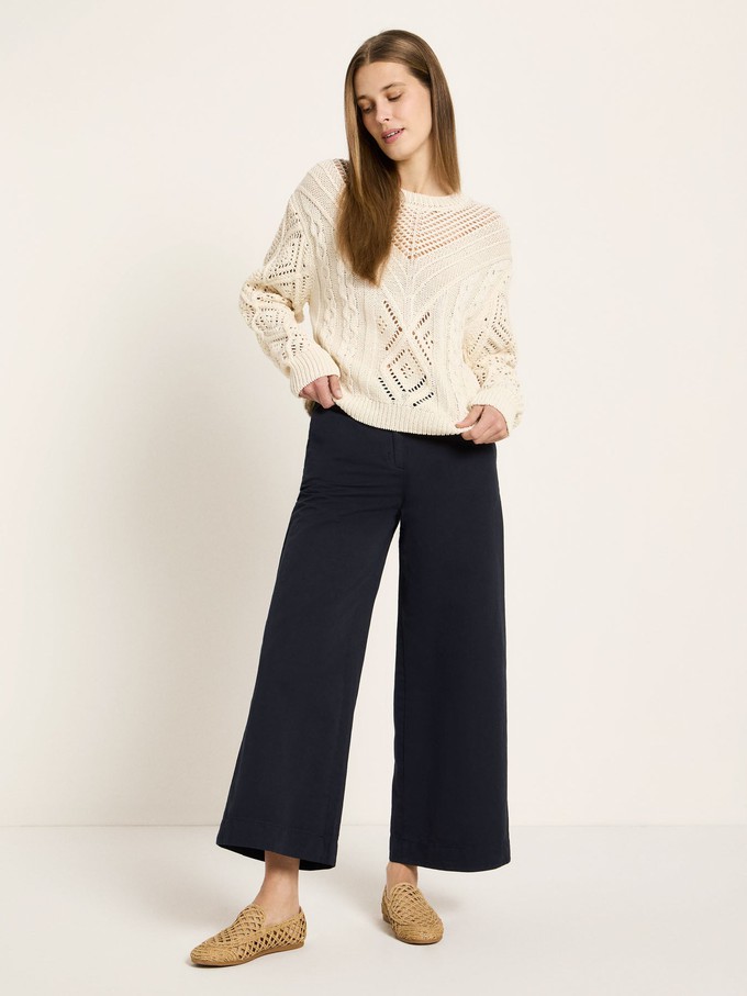 Openwork knit sweater (GOTS) from LANIUS
