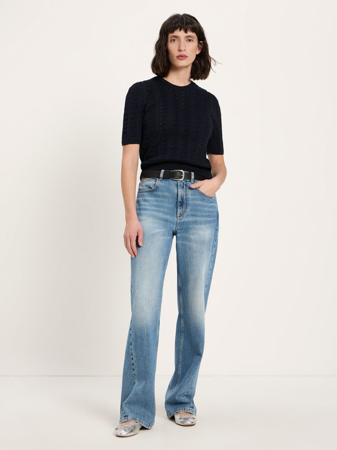 short-sleeved sweater (GOTS) from LANIUS