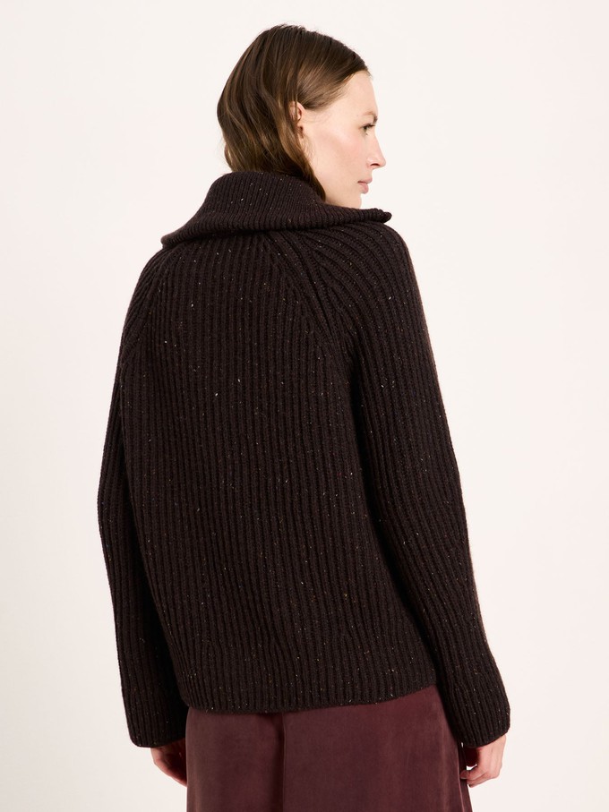 Rib-knit Cardigan (GOTS) from LANIUS