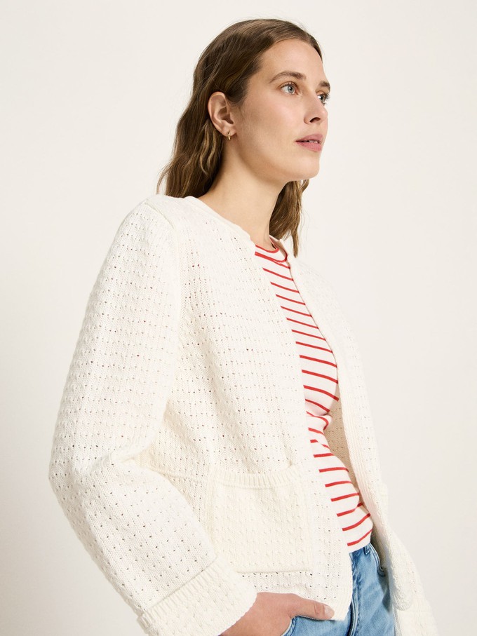 Textured cardigan (GOTS) from LANIUS