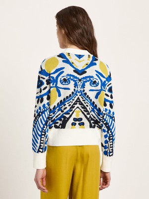 Jacquard cardigan (GOTS) from LANIUS