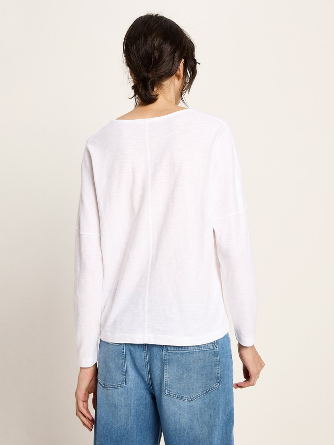 Shirt (GOTS) with V-neck from LANIUS