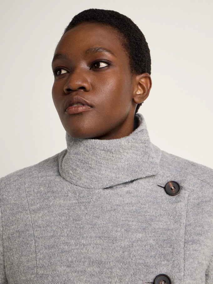 Walk coat with stand-up collar (GOTS) from LANIUS