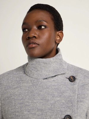 Walk coat with stand-up collar (GOTS) from LANIUS