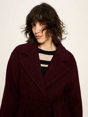 boiled wool coat with lapels (GOTS) from LANIUS