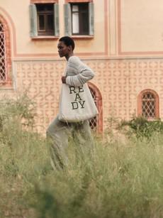 Statement bag "READY" (GOTS) via LANIUS