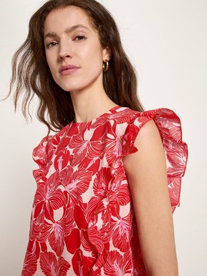 Blouse shirt with flounce (GOTS) from LANIUS
