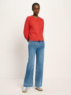 3/4 sleeve blouse with structure via LANIUS