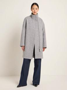 Oversized wool coat (GOTS) via LANIUS