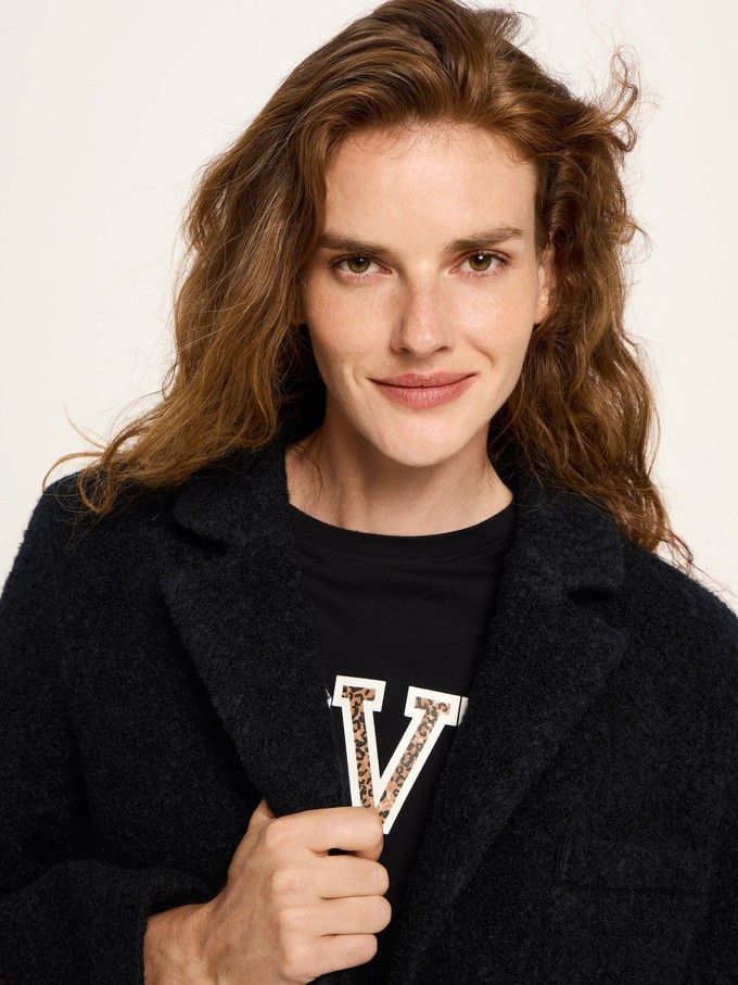 Boucle blazer coat (GOTS) from LANIUS