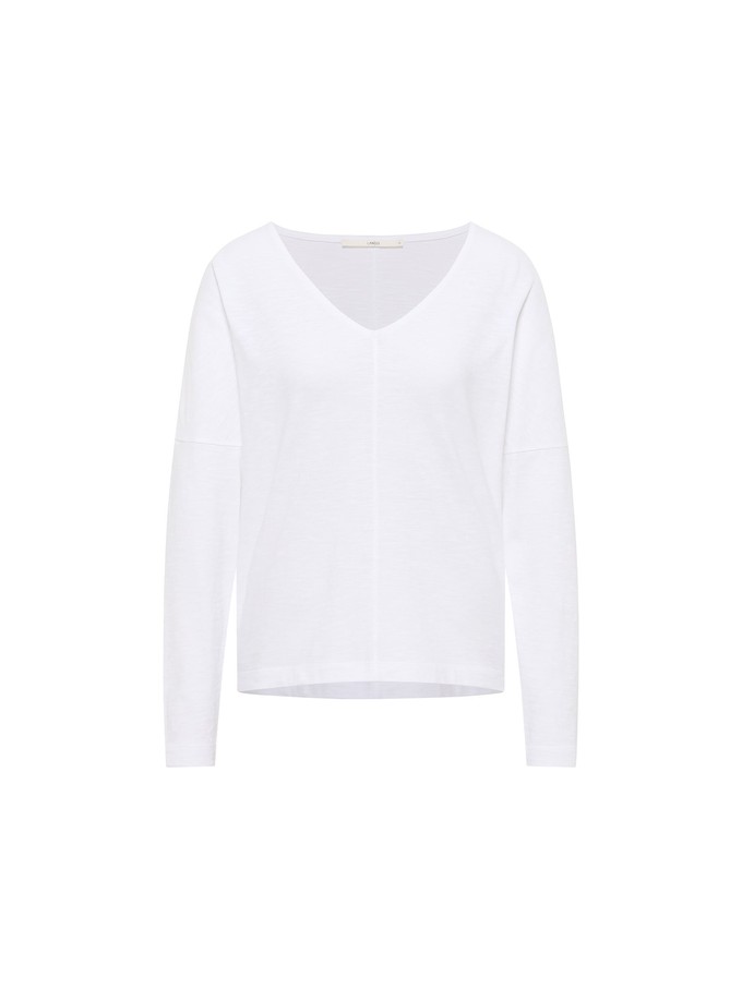 Shirt (GOTS) with V-neck from LANIUS