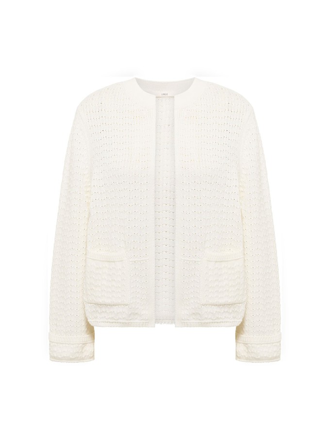 Textured cardigan (GOTS) from LANIUS