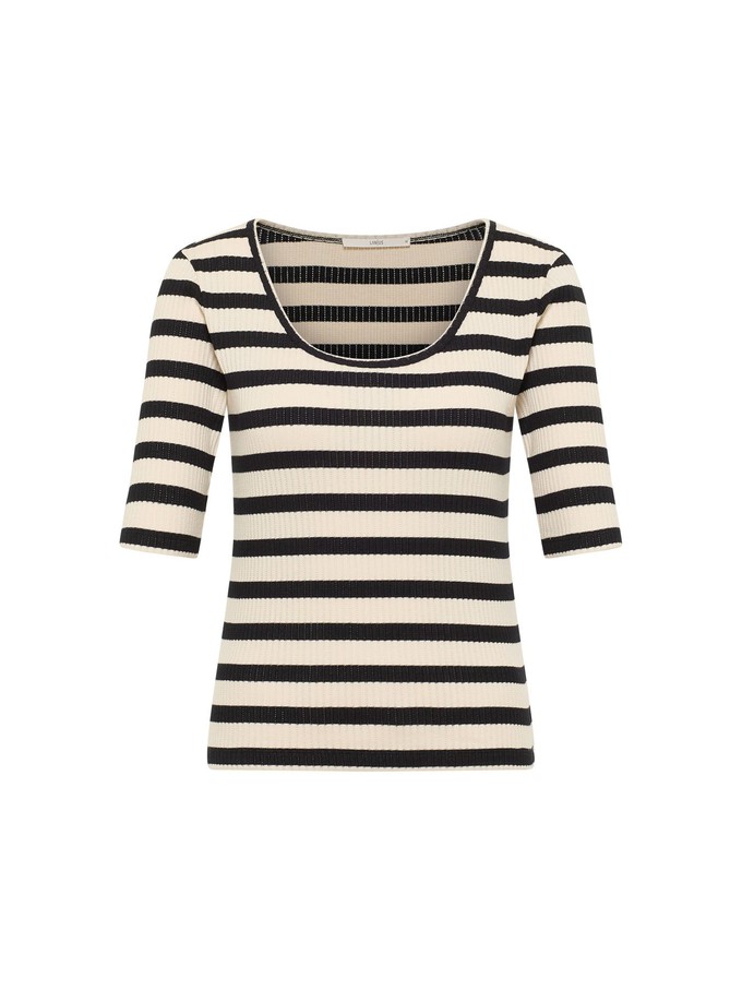 Short sleeve shirt with stripes (GOTS) from LANIUS