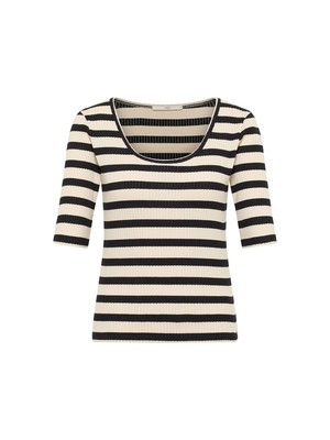 Short sleeve shirt with stripes (GOTS) from LANIUS