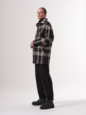 Long check jacket from LANIUS