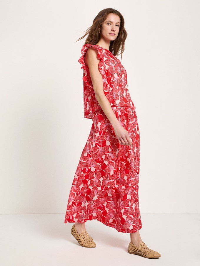 Blouse shirt with flounce (GOTS) from LANIUS