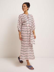 Kaftan dress print ikat via LANIUS
