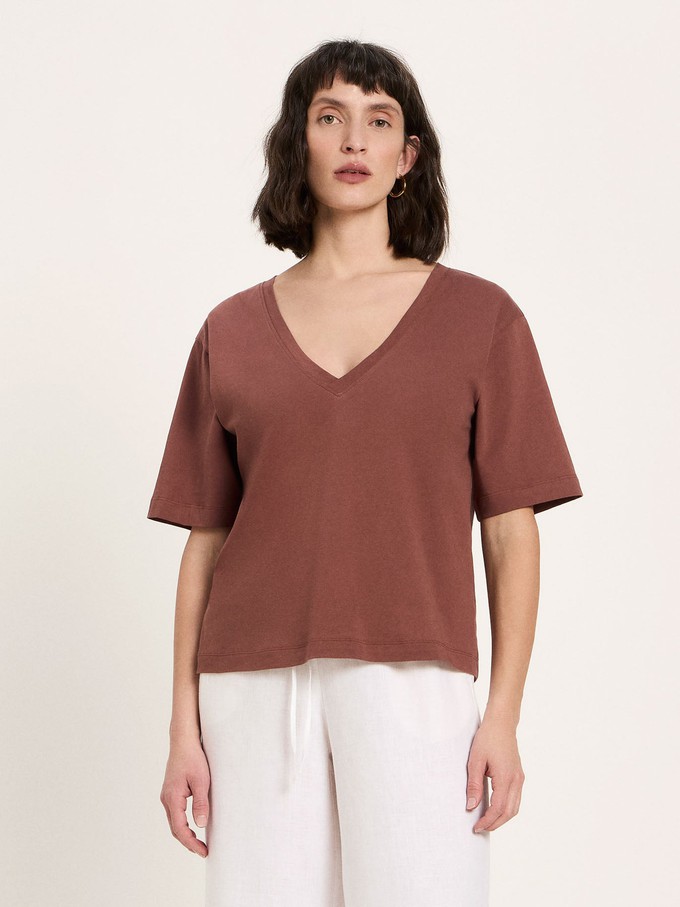 V-neck shirt (GOTS) from LANIUS