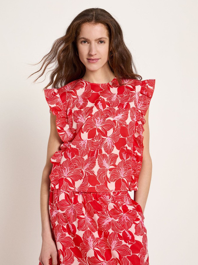 Blouse shirt with flounce (GOTS) from LANIUS