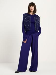 Double-faced vest with jacquard via LANIUS