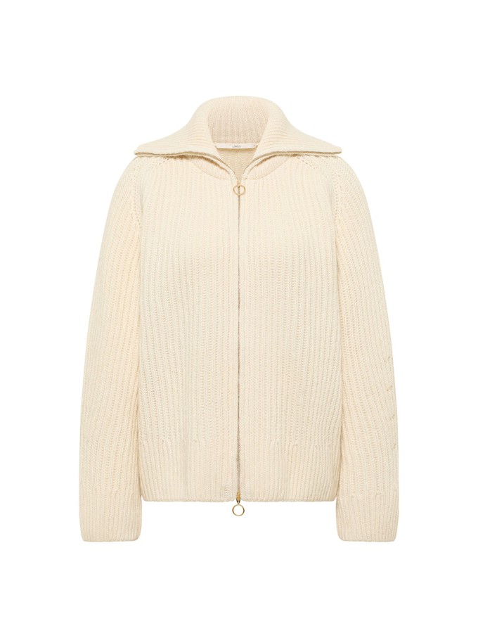 Ribbed cardigan (GOTS) from LANIUS