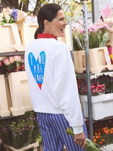 Statement sweatshirt (GOTS) via LANIUS