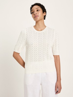 short-sleeved sweater (GOTS) from LANIUS