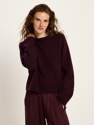 Cropped sweater (GOTS) from LANIUS
