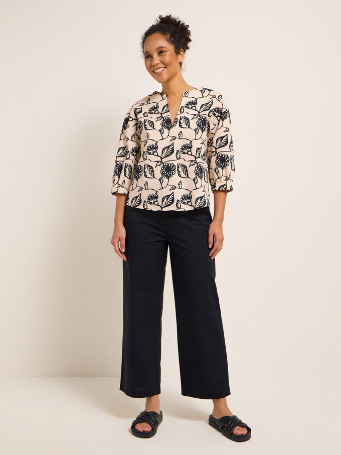 Bluse mit V-Ausschnitt (GOTS) from LANIUS