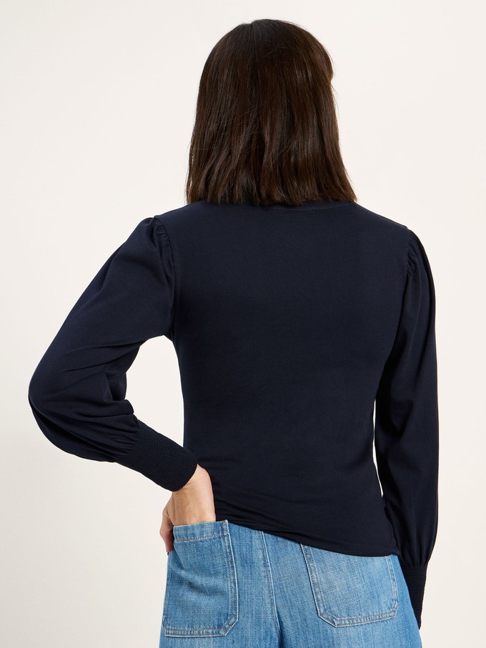 Shirt with gathered sleeve (GOTS) from LANIUS