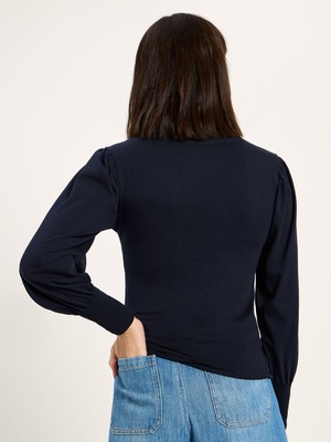 Shirt with gathered sleeve (GOTS) from LANIUS