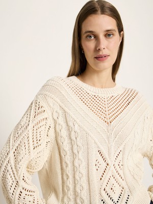 Openwork knit sweater (GOTS) from LANIUS