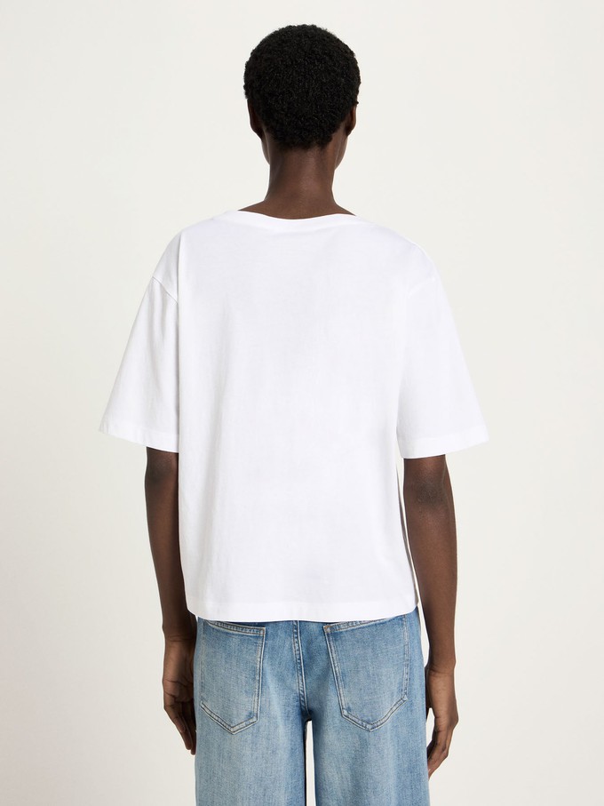 V-neck shirt (GOTS) from LANIUS
