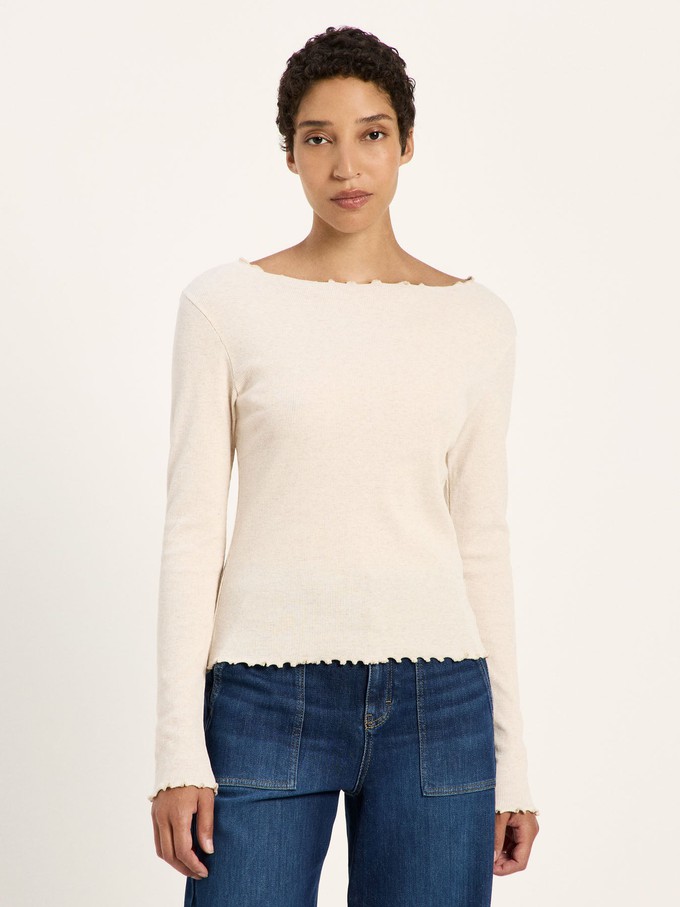 Boat-neck shirt (GOTS) from LANIUS