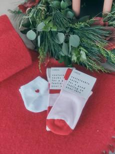 Socks with block stripes (GOTS) via LANIUS