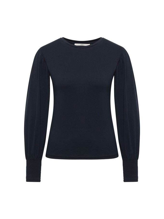 Shirt with gathered sleeve (GOTS) from LANIUS