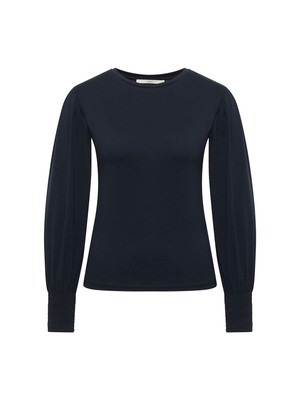 Shirt with gathered sleeve (GOTS) from LANIUS