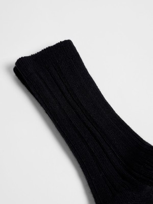 Ribbed knit socks (GOTS) from LANIUS